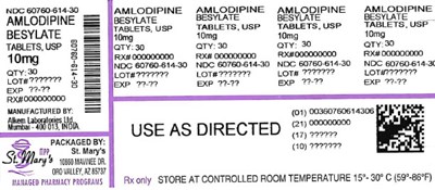 Amlo (Amlodipine 60760 614 30)